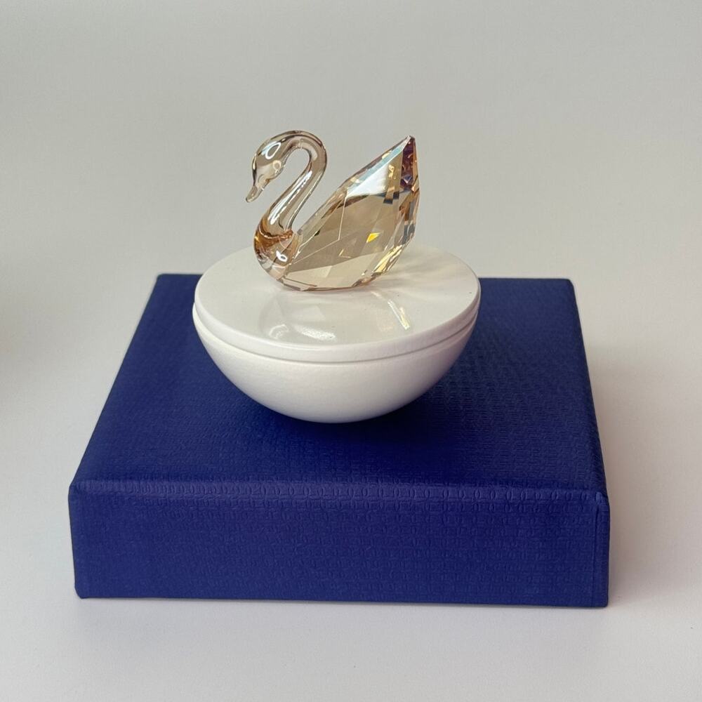 Swarovski Keepsake Decorative Box Swan home decor